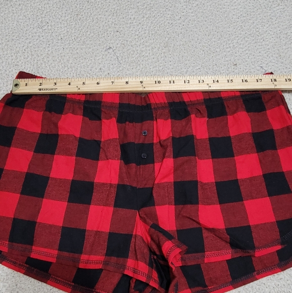 Wondershop Fleece Buffalo Check Short Top‎ Sleepwea - Picture 9 of 11